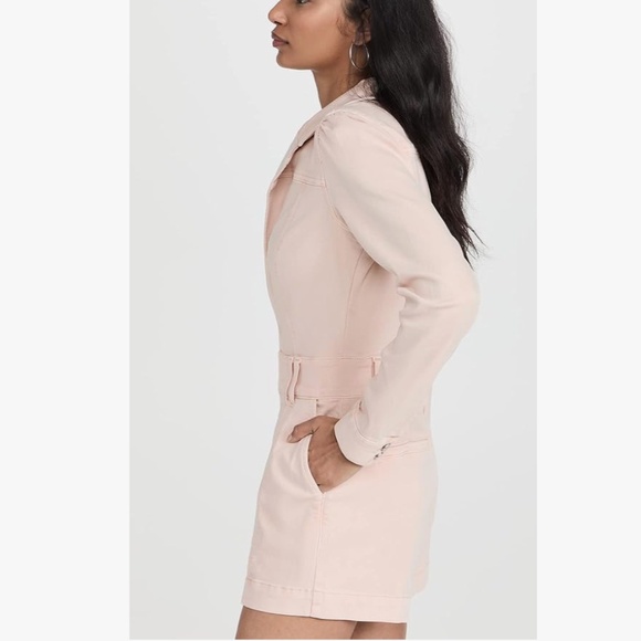 PAIGE “Meg” Romper in Vintage Pink Valentine Size 6 | Long Sleeve  Utility - Picture 3 of 10